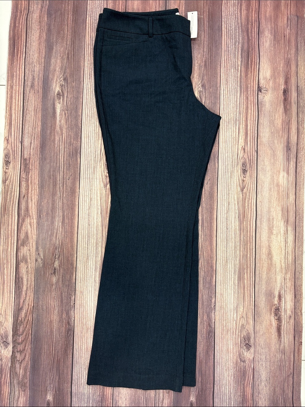 7th Avenue Navy Bootcut Straight Trousers